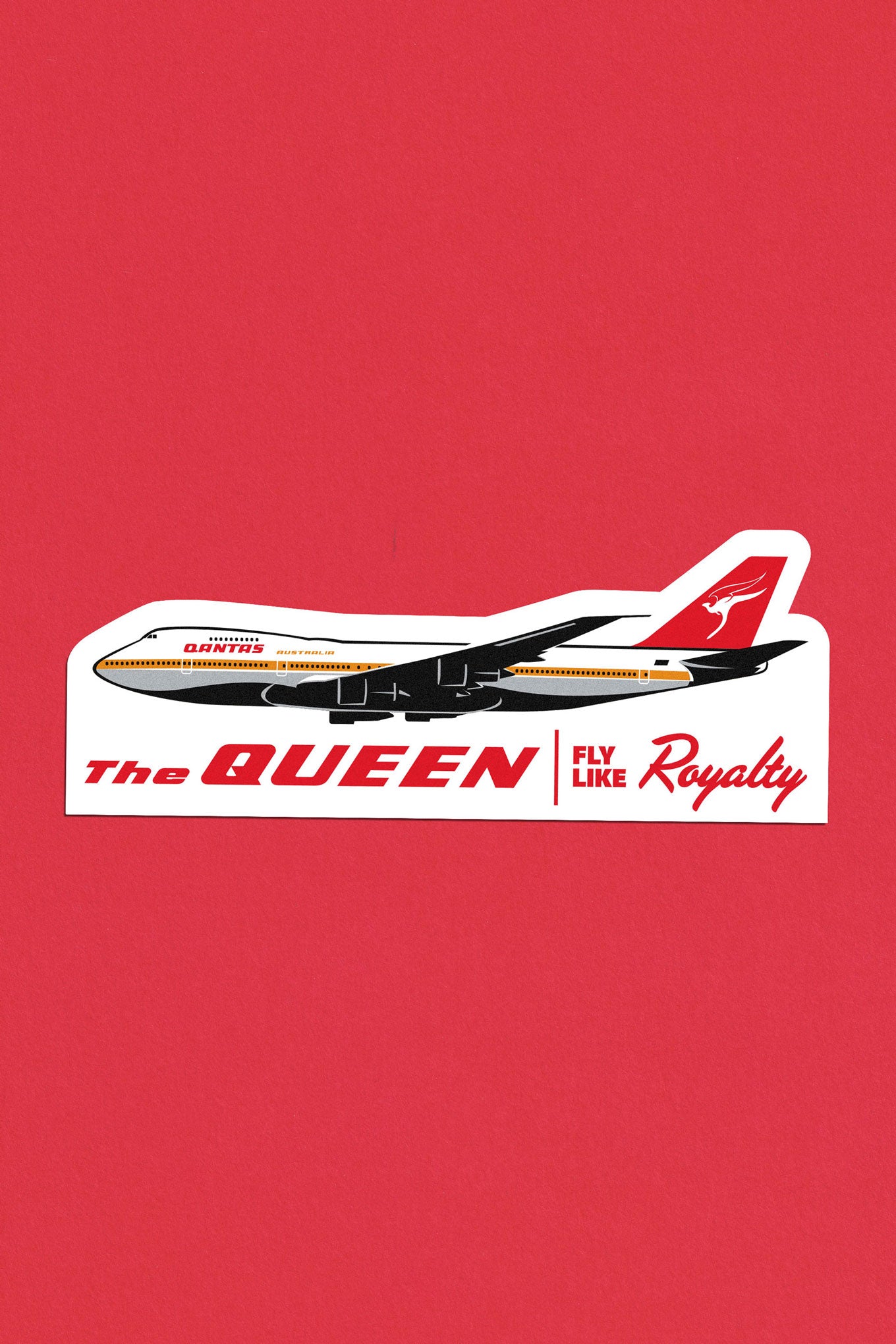 Qantas 747 - Sticker – Retropilot