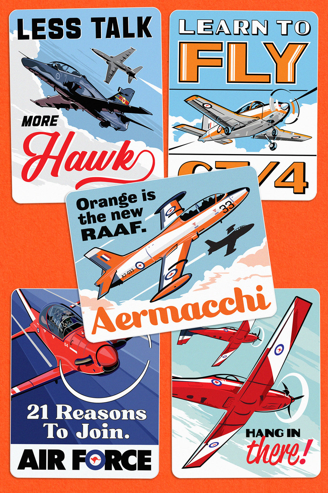 Hi Resolution Raaf Decals RAAF Trainers - Sticker Pack – Retropilot